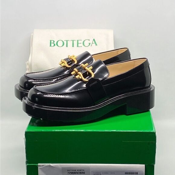 Bottega Veneta  Monsieur Leather Chunky Loafers size 40 - Picture 10 of 12
